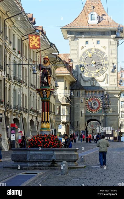 Switzerland, Canton of Berne, Berne, old town listed as World Heritage ...