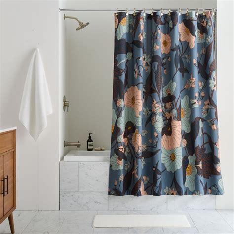 Poppy Floral Shower Curtain | West Elm