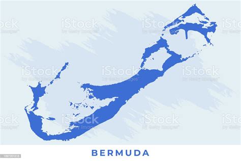 National Map Of Bermuda Bermuda Map Vector Illustration Vector Of Bermuda Map Stock Illustration ...