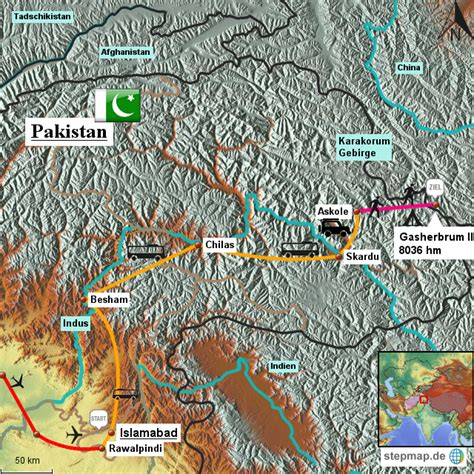 Gasherbrum Map