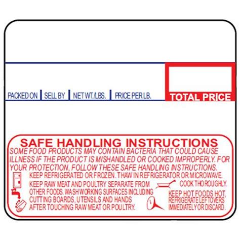 Safe Handling Instructions Label On Meat And Poultry - Best Label Ideas ...