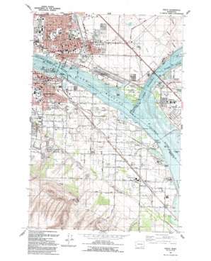 Pasco topographic map 1:24,000 scale, Washington