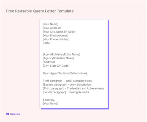 How to Write a Query Letter - Templates & Examples - WriteMe.ai