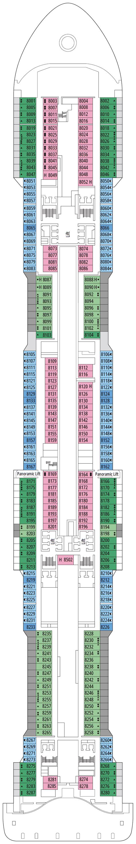 MSC Euribia Deck Plan