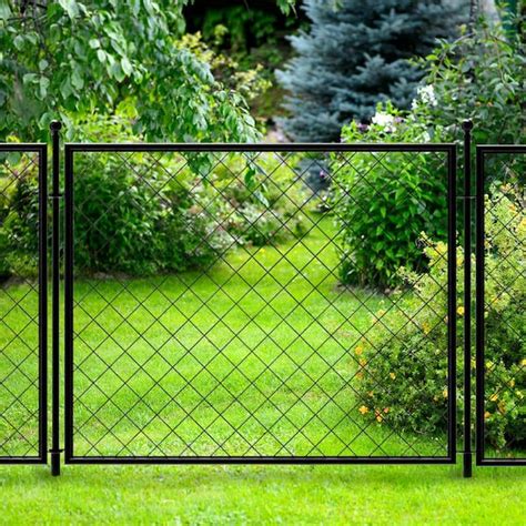 Buy 37.3 in. H x 51 in. W Steel Diamond Mesh Garden Fence Panel Online at Lowest Price in India ...