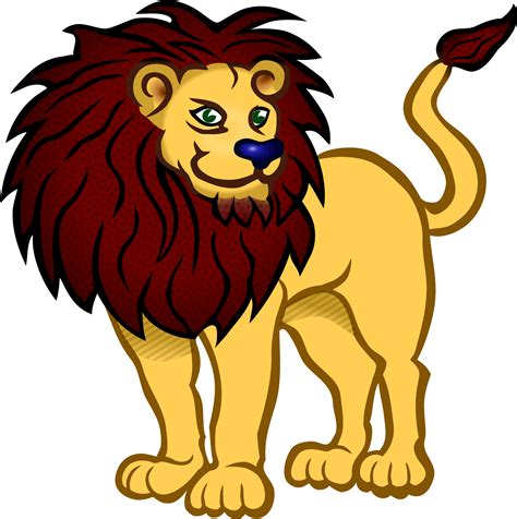 Clipart - lion - coloured | Lion images, Lion pictures, Clip art pictures