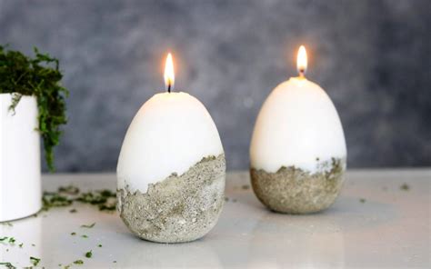 Adorable DIY Concrete Easter Candle by Lily Ardor