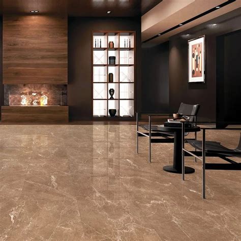 Gloss Brown Color Tiles, For Floor, Thickness: 8 - 10 mm at best price in Indore