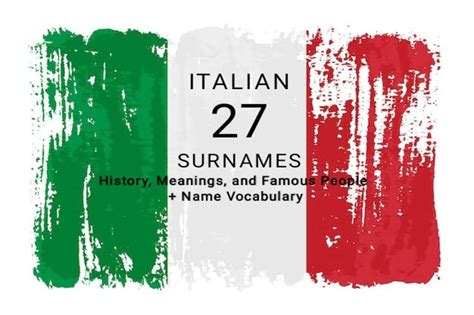 27 Most Common Italian Surnames – This Way To Italy