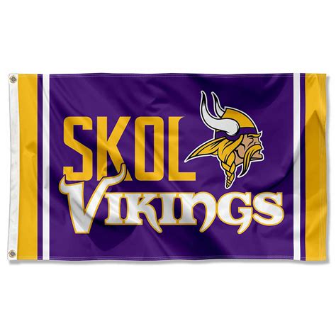 Minnesota Vikings SKOL Flag - State Street Products