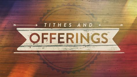 Tithes And Offerings Images