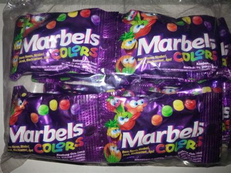 Jual Permen Marbels Color / Warna Warni isi 24 bungkus di Lapak Hoki ...