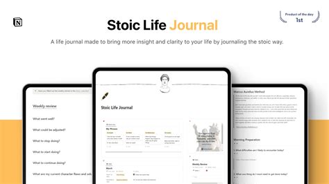 Stoic Life Journal | Notion Everything