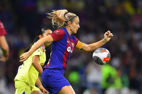 América pierde 0-2 con Barcelona Femenino. Partido hoy - Amistoso femenil: Alexia Putellas es ...