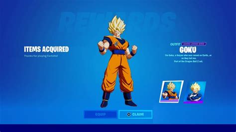 Goku Fortnite: New Goku Skin In Fortnite Season 8!