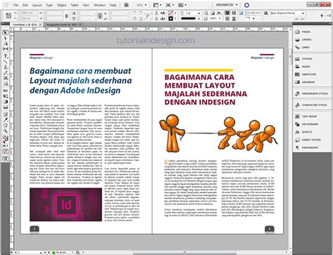 Gambar Membuat Layout Majalah Sederhana Indesign Tutorial Gambar ...