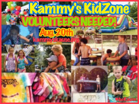 Kammys Kause | Volunteers Needed for KidZone