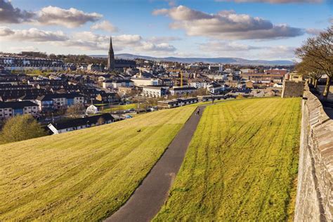 The Historic City Walls of Derry, Northern Ireland