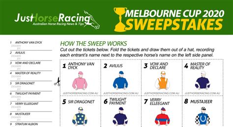 Melbourne Cup Office Sweep Form A4 Free - 2021