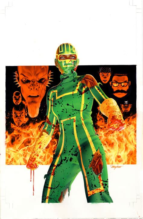 Comic Art Shop :: Mike Mayhew's Comic Art Shop :: Mike Mayhew Original KICK-ASS #4 Cover ...