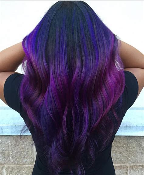 50 Glamorous Dark Purple Hair Color Ideas — Destined to Mesmerize | Dark purple hair, Dark ...