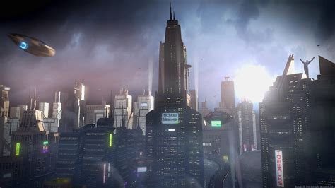 Sci-fi city concept by TomWalks on DeviantArt