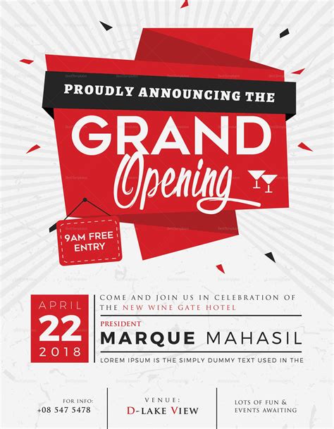 Grand Opening Flyer Template