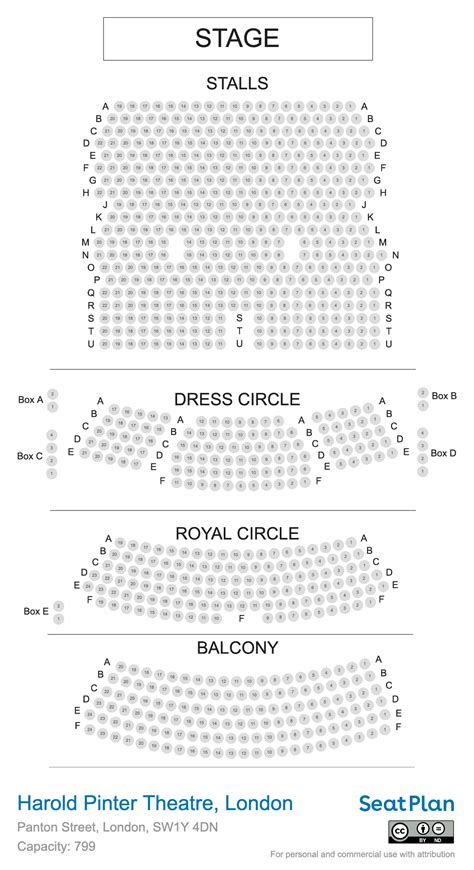 Harold Pinter Theatre London Seating Plan & Seat View Photos | SeatPlan