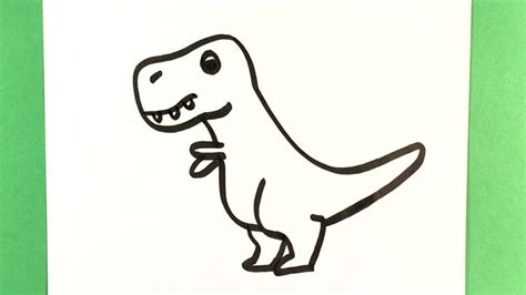 how to draw trex dinosaur drawings ute drawing for beginners artist cute animals to draw fun ...