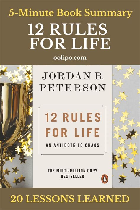 12 Rules for Life Summary (5 Minutes): 20 Lessons Learned & PDF