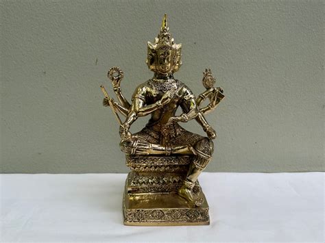 Brass Brahma Statue Hindu God Statue - Etsy