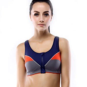 Yvette Women Zip In Front Running Sports Bra - WF Shopping