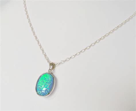 Sterling Silver Opal Pendant – D M Jewellery Design, New Zealand Owned & Operated