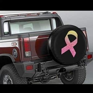 Jeep Pink Ribbon Spare Tire Cover - BlackDogMods