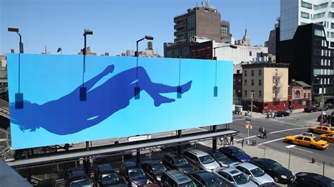 Large Billboard Displaying Artwork in New York City Stock Video Stock ...