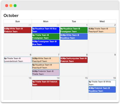 Generate a League or Tournament Schedule Instantly | RecLeague.net