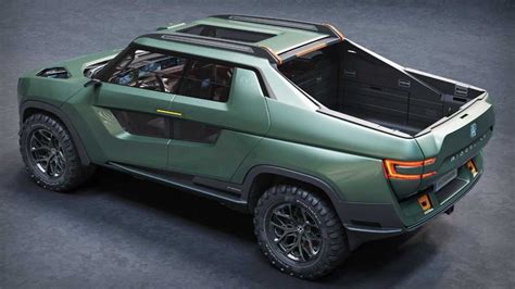 Honda Ridgeline Reimagined As Futuristic Electric Pickup Truck