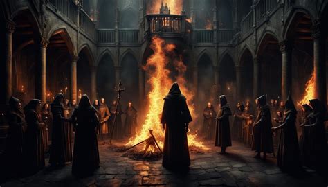 Inquisition burning a witch - AI Generated Artwork - NightCafe Creator