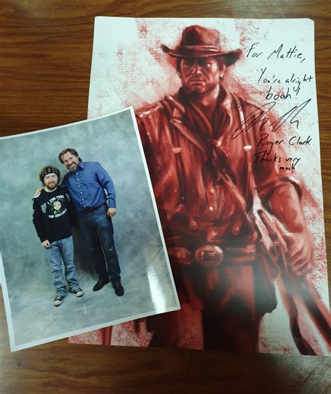 I got to meet the voice actor of Arthur Morgan himself, Roger Clarke : r/reddeadredemption