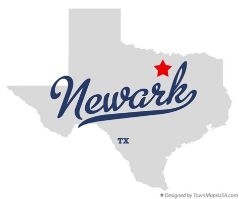 Map of Newark, TX, Texas