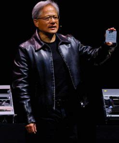 Jensen Huang Nvidia CEO Leather Jacket