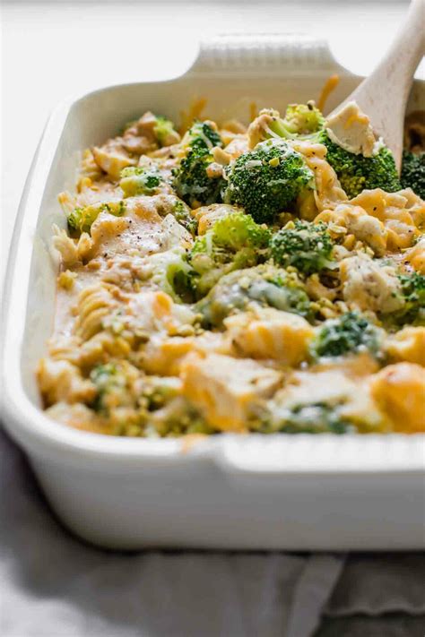 Healthy Chicken Broccoli Pasta Casserole - Jar Of Lemons