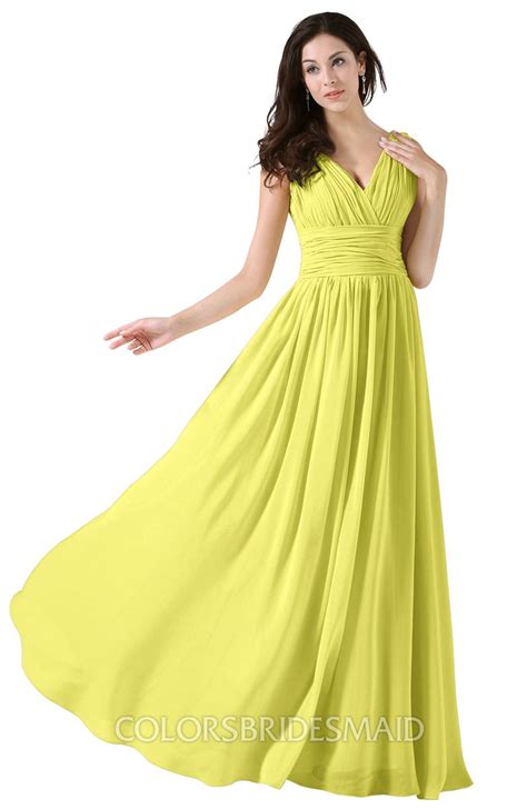 ColsBM Alana Pale Yellow Bridesmaid Dresses - ColorsBridesmaid