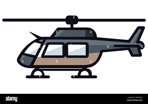 Helicopters Aircrafts Illustration, Flying Colorful Choppers, Air ...