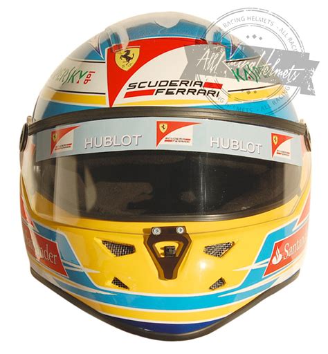 Fernando Alonso 2013 F1 Replica Helmet Scale 1:1 – All Racing Helmets