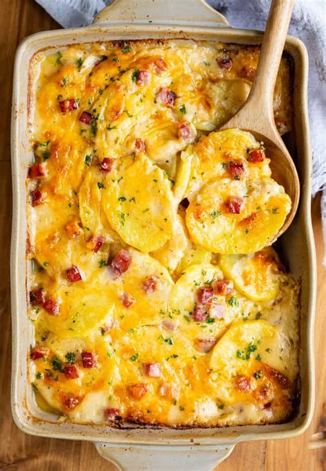 Scalloped Potatoes and Ham - The Cozy Cook