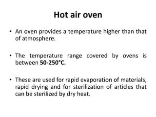 Hot air oven instrument | PPT