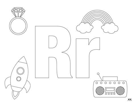 Letter R Coloring Pages - 15 FREE Pages | Printabulls