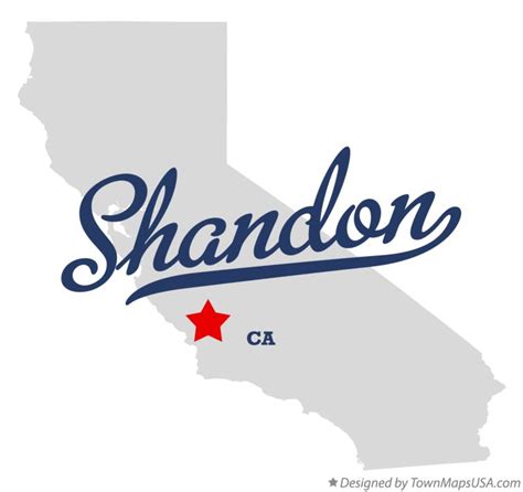 Map of Shandon, CA, California