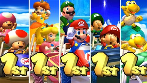 Mario Kart: Double Dash!! - All Characters Winning Animations - YouTube